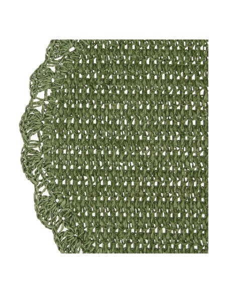 Botanio Sottopiatto Rafia Fiore Tessuto Ø 40 Cm