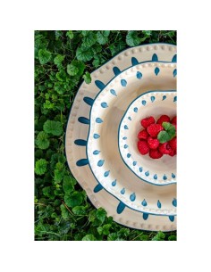 Domitilla Blu Notte Piatto Rotondo·ø32 Cm·stoneware 2