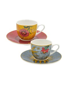 Mirabilia Set 2 Tazzine C P Sole e Luna·90 Ml·porcellana Gift Box