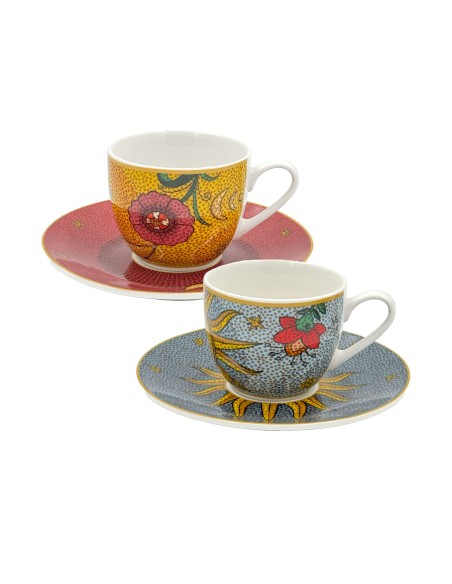 Mirabilia Set 2 Tazzine C P Sole e Luna·90 Ml·porcellana Gift Box