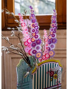Vesta Home - Fiore Lilla Piccolo Kit 6 Pz Funny Flowers·rosa·6 X 51 H Th. 5 Mm 2