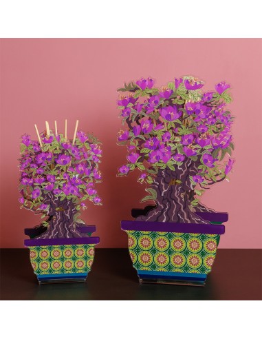 Profumatore Bonsai Magnolia Grande·viola·17,7 x 7,5 x 30,6 H cm Th. 3 Mm