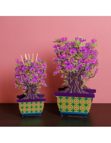 Profumatore Bonsai Magnolia Grande·viola·17,7 x 7,5 x 30,6 H cm Th. 3 Mm