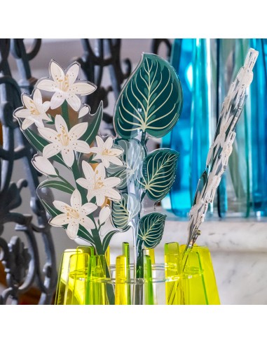 Vesta Home - Fiore Giglio Grande Bianco Kit 6 Pz Funny Flowers·bianco·11,5 X 56,9 H Cm Th. 5 Mm
