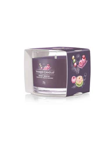 Candela votiva in vetro Berry Mochi