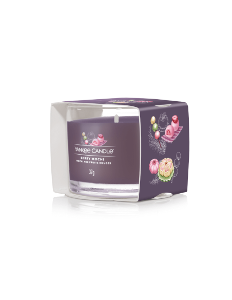 Candela votiva in vetro Berry Mochi