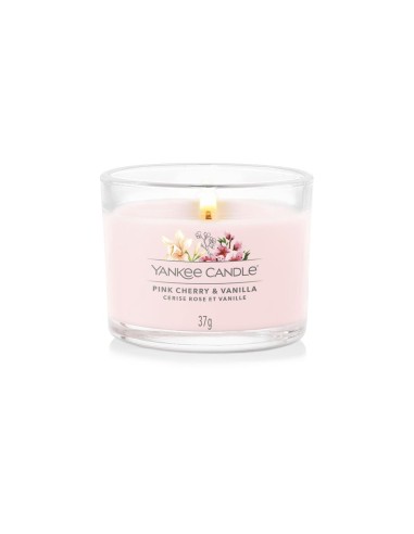 Candela Votive In Vetro Singola Pink Cherry Vanilla