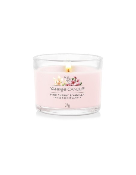 Candela Votive In Vetro Singola Pink Cherry Vanilla