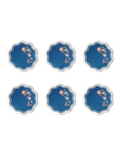 Vesta Home - Set 6 Sottobicchieri Armonia·ottanio·ø10,5 Cm Th. 2 Mm 2