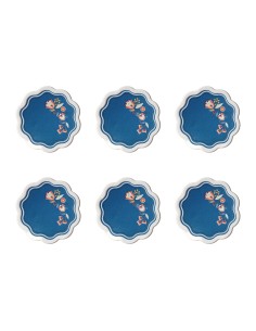 Vesta Home - Set 6 Sottobicchieri Armonia·ottanio·ø10,5 Cm Th. 2 Mm