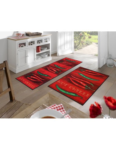 Tappeto ''Hot Chilli'' Linea wash+dry Design 75x120 cm