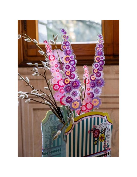 Vesta Home - Fiore Lilla Piccolo Kit 6 Pz Funny Flowers·rosa·6 X 51 H Th. 5 Mm
