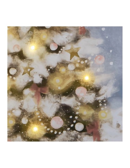 Tela da appendere Albero di Natale con LED 90 x 200 cm