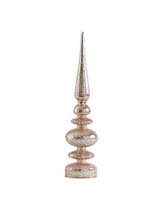 Ornamento mercurizzato luminoso rosa piccolo modello