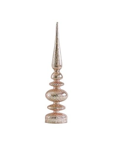 Ornamento mercurizzato luminoso rosa piccolo modello