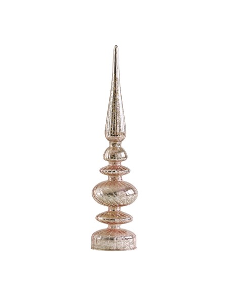 Ornamento mercurizzato luminoso rosa piccolo modello