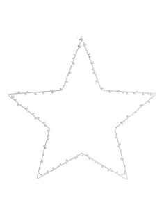 Stella luminosa LED perle e metallo H 70 cm