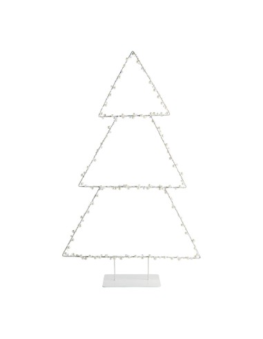 Albero luminoso LED perle e metallo H 80 cm