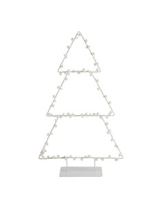 Albero luminoso LED perle e metallo H 50 cm