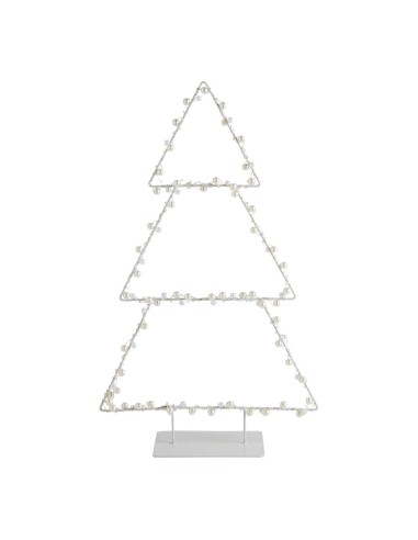 Albero luminoso LED perle e metallo H 50 cm