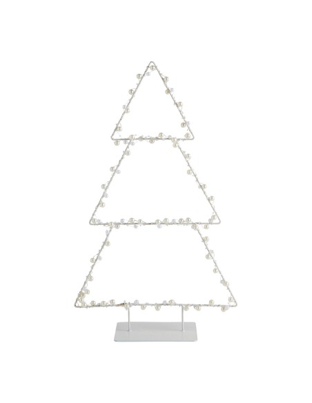 Albero luminoso LED perle e metallo H 50 cm
