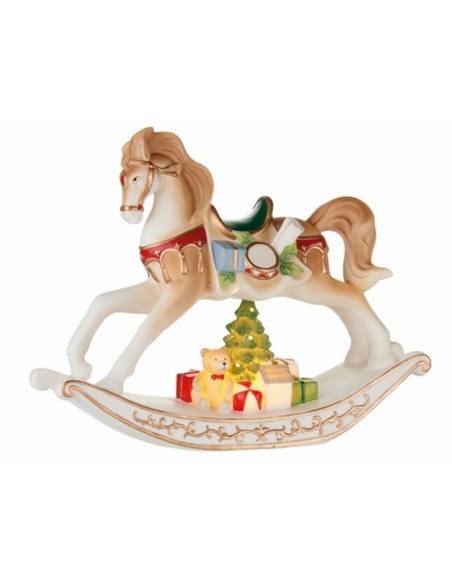 Cavallo A Dondolo con Led Principe della Fantasia 29x9x22h cm