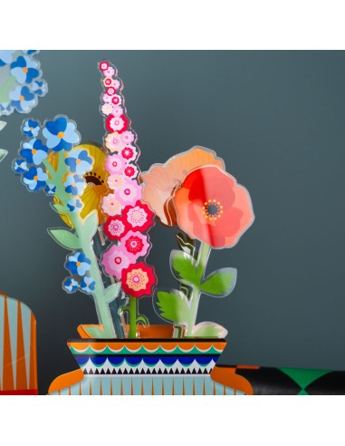 Vesta Home - Fiore Lilla Piccolo Kit 6 Pz Funny Flowers·rosa·6 X 51 H Th. 5 Mm