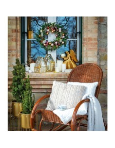 Giardino Dorato Cache pot grande in metallo dorato Ø31x46h 2