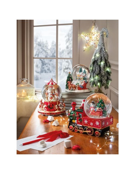 Albero Grande con 30 Led Sussurri del Bosco Ø17x76h cm