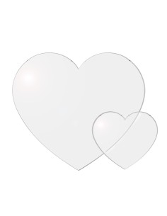 Lovia Set Sottopiatto E Sottobicchiere Trasparente 37x0,6x35h cm