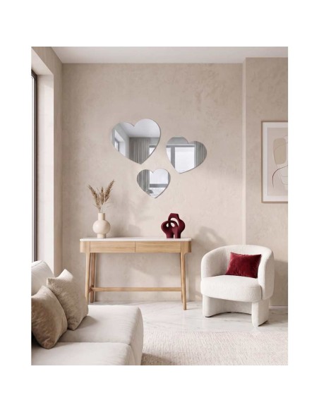 Lovia Specchietto Tris Silver 28x25x0,9h cm