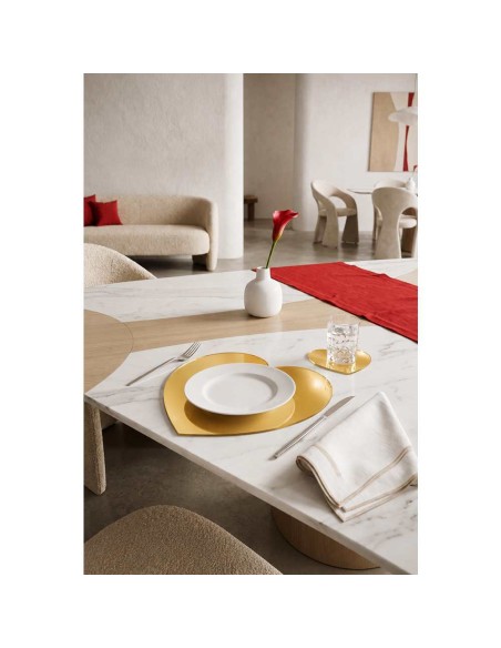 Lovia Set Sottopiatto E Sottobicchiere Gold 37x0,6x35h cm
