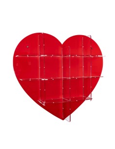 Lovia Libreria Red 104x19x94h cm 2