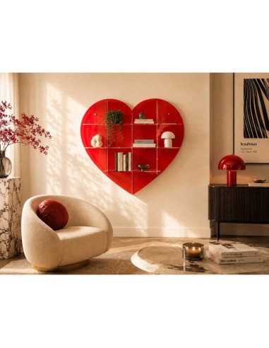 Lovia Libreria Red 104x19x94h cm