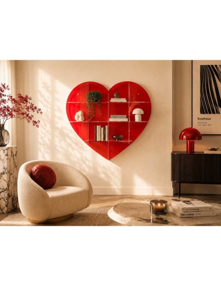 Lovia Libreria Red 104x19x94h cm
