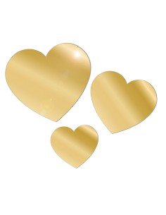 Lovia Specchietto Tris Gold 28x25x0,9h cm