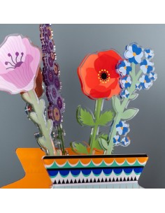 Vesta Home - Fiore Papavero Grande Singolo·rosso·12 X 55 H Th. 5 Mm 2