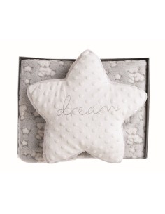 Pile e cuscino stella in scatola cm 100x75