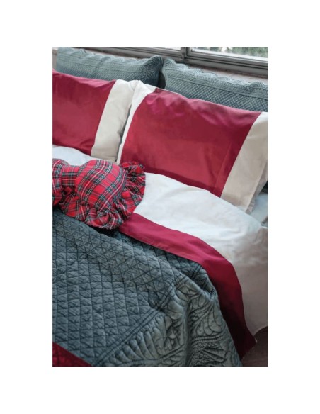 Velvet Roses boutis matrimoniale in velluto cm 260 x 260, 60%  cotone
