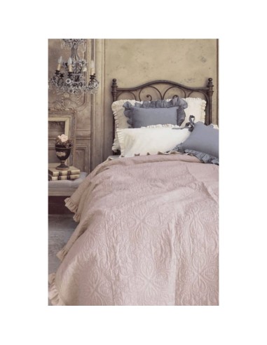 Mi Chiamano Mimì Microfibra boutis piazza singola rosa cipria con gala cm   180 x 260