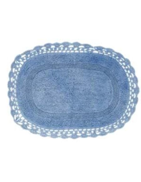 Crochet Lovers tappeto con crochet ovale cm 40 x 60, 100% cotone