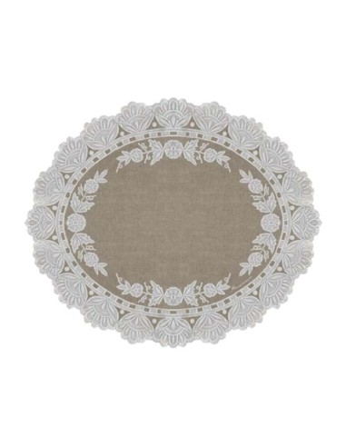 Tovaglietta in vinile effetto pizzo, cm 42 x 35