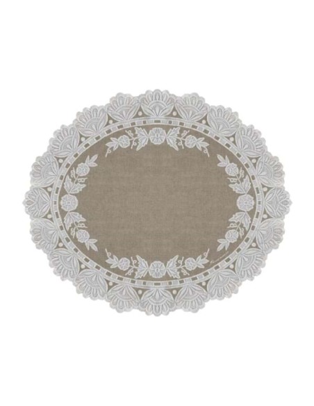 Tovaglietta in vinile effetto pizzo, cm 42 x 35