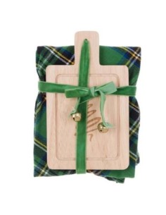 Tagliere + Canovaccio Tartan cm 45 x 70 2