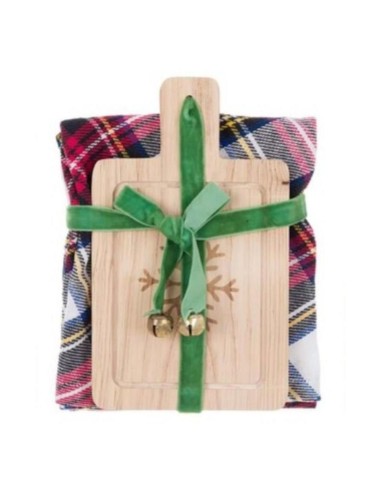 Tagliere + Canovaccio Tartan cm 45 x 70