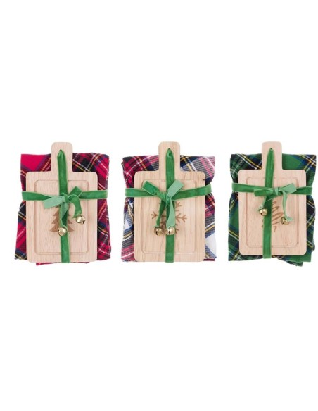 Tagliere + Canovaccio Tartan cm 45 x 70
