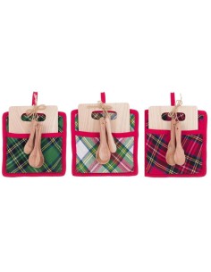 Presina con tagliere e mestolini MADISON AVENUE cm 20 x 20