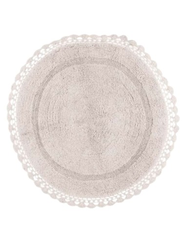 Crochet Lovers Tappeto tondo con crochet in variante di colore  Ø 80,00 cm 1300 GSM 100% cotone