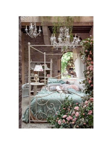 Collezione Sentimento Cuscino a Cuore con rose cm 45 x 45 100% cotone
