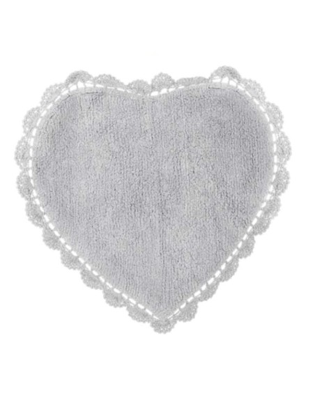 Crochet Lovers tappeto con crochet Cuore cm 50 x 65, 100% cotone